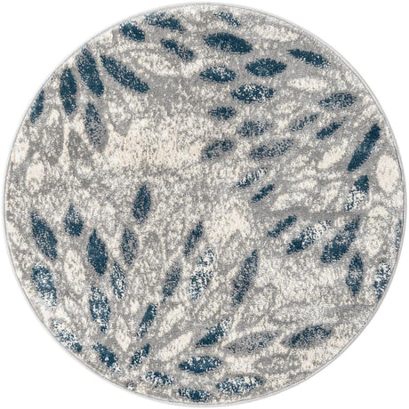 Gray 3' 3 x 3' 3 Sumter Round Area Rug Contemporary Durable Easy Clean Carpet for Bedrooms, Living Areas, Dining, Office, Dorms for Sale at Rug Engine
