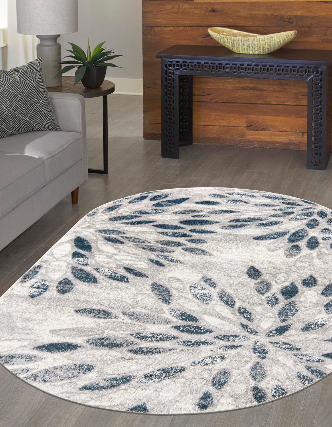 Gray 8' x 10' Sumter Oval Area Rug Contemporary Durable Easy Clean Carpet for Bedrooms, Living Areas, Dining, Office, Dorms for Sale at Rug Engine