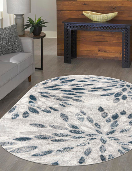 Gray 8' x 10' Sumter Oval Area Rug Contemporary Durable Easy Clean Carpet for Bedrooms, Living Areas, Dining, Office, Dorms for Sale at Rug Engine