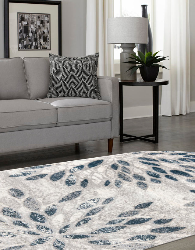 Gray 8' x 10' Sumter Oval Area Rug Contemporary Durable Easy Clean Carpet for Bedrooms, Living Areas, Dining, Office, Dorms for Sale at Rug Engine
