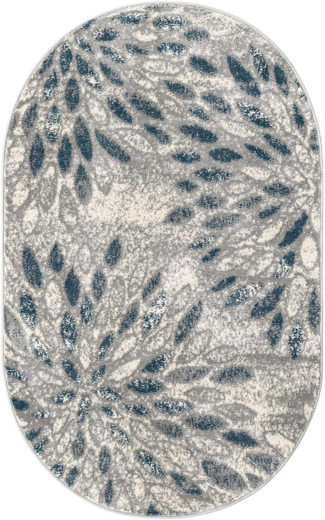 Gray 3' 3 x 5' 3 Sumter Oval Area Rug Contemporary Durable Easy Clean Carpet for Bedrooms, Living Areas, Dining, Office, Dorms for Sale at Rug Engine