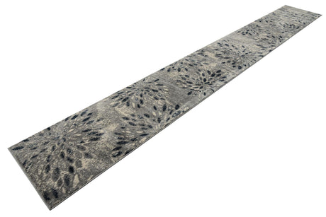 Gray 2' 6 x 19' 8 Sumter Runner Area Rug Contemporary Durable Easy Clean Carpet for Bedrooms, Living Areas, Dining, Office, Dorms for Sale at Rug Engine