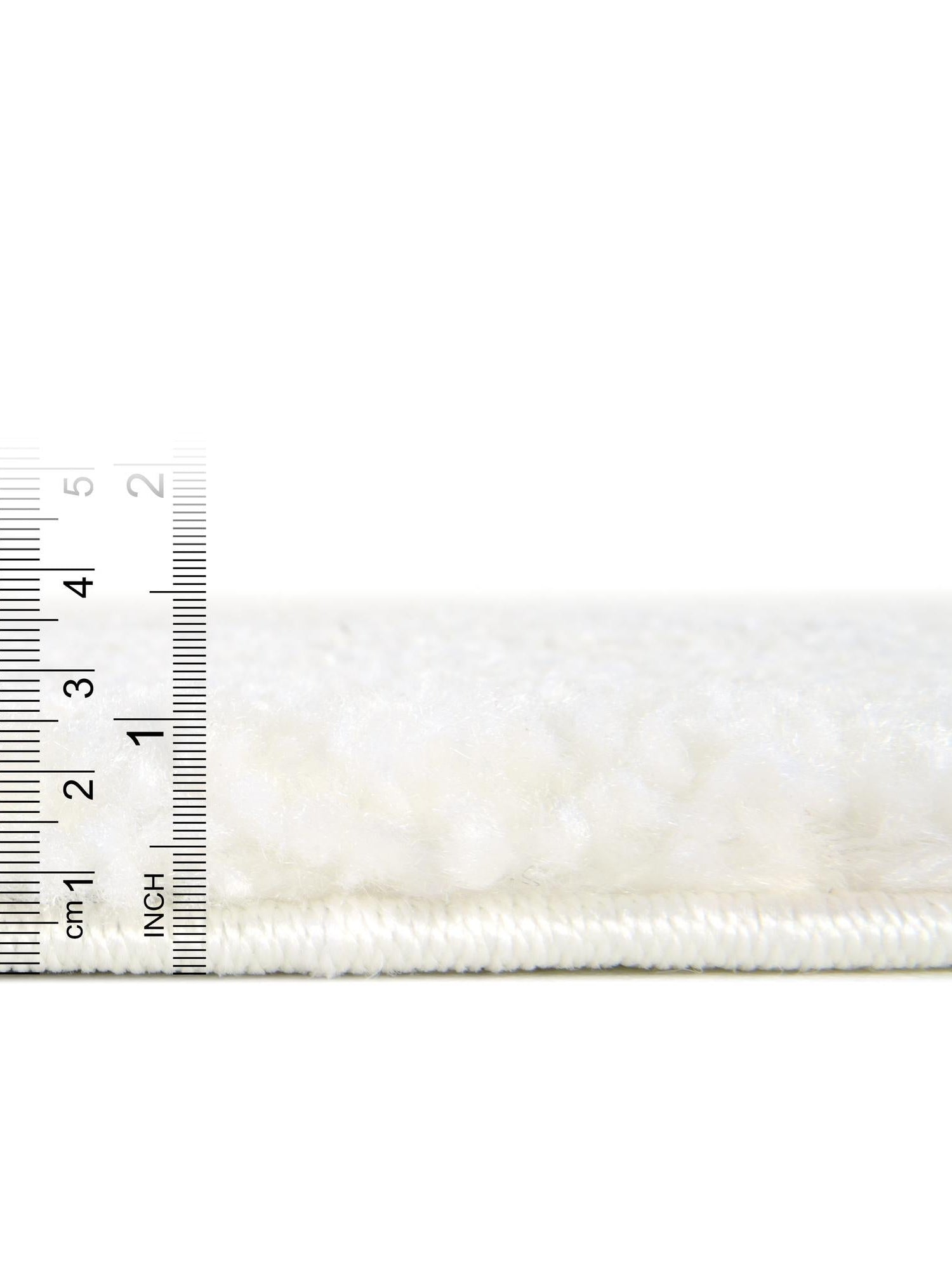 Snow White 3' 3 x 3' 3 Solo Round Area Rug Thick Soft Touch Fluffy & Plush Shaggy Pile Durable Minimalist Carpet for Classic Interior Design for Sale at Rug Engine