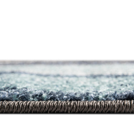 Blue Gray 5' 3 x 8' Autumn Rectangle Area Rug 100% Polypropylene Durable Jute Backing Living Dining Room Bedroom Office Modern Decor Carpet for Sale at Rug Engine
