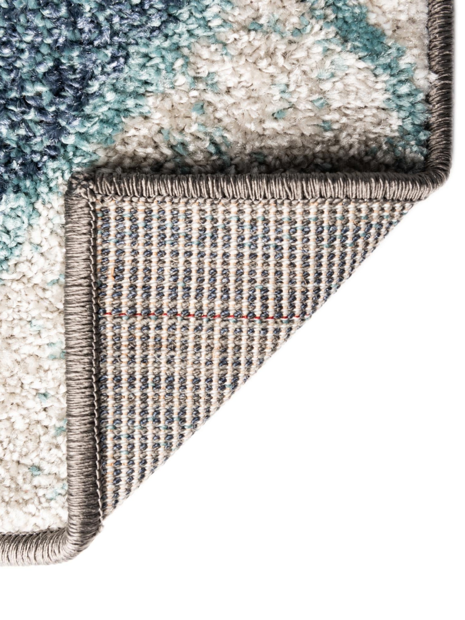 Blue Gray 5' 3 x 8' Autumn Rectangle Area Rug 100% Polypropylene Durable Jute Backing Living Dining Room Bedroom Office Modern Decor Carpet for Sale at Rug Engine