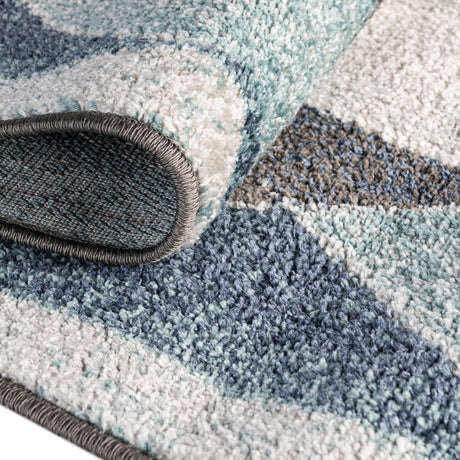 Blue Gray 2' 7 x 10' Autumn Runner Area Rug 100% Polypropylene Durable Jute Backing Living Dining Room Bedroom Office Modern Decor Carpet for Sale at Rug Engine