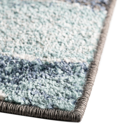 Blue Gray 2' 7 x 10' Autumn Runner Area Rug 100% Polypropylene Durable Jute Backing Living Dining Room Bedroom Office Modern Decor Carpet for Sale at Rug Engine