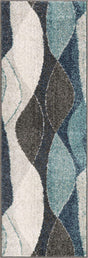 Blue Gray 2' x 6' 1 Autumn Runner Area Rug 100% Polypropylene Durable Jute Backing Living Dining Room Bedroom Office Modern Decor Carpet for Sale at Rug Engine