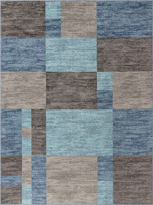 Blue Gray 9' x 12' Autumn Rectangle Area Rug 100% Polypropylene Durable Jute Backing Living Dining Room Bedroom Office Modern Decor Carpet for Sale at Rug Engine