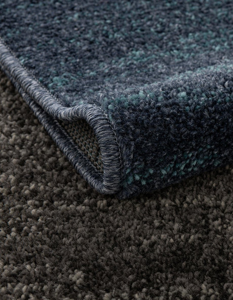 Blue Gray 4' 1 x 6' 1 Autumn Rectangle Area Rug 100% Polypropylene Durable Jute Backing Living Dining Room Bedroom Office Modern Decor Carpet for Sale at Rug Engine