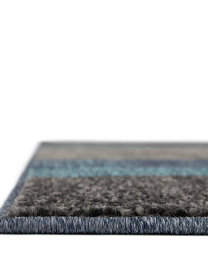 Blue Gray 4' 1 x 6' 1 Autumn Rectangle Area Rug 100% Polypropylene Durable Jute Backing Living Dining Room Bedroom Office Modern Decor Carpet for Sale at Rug Engine