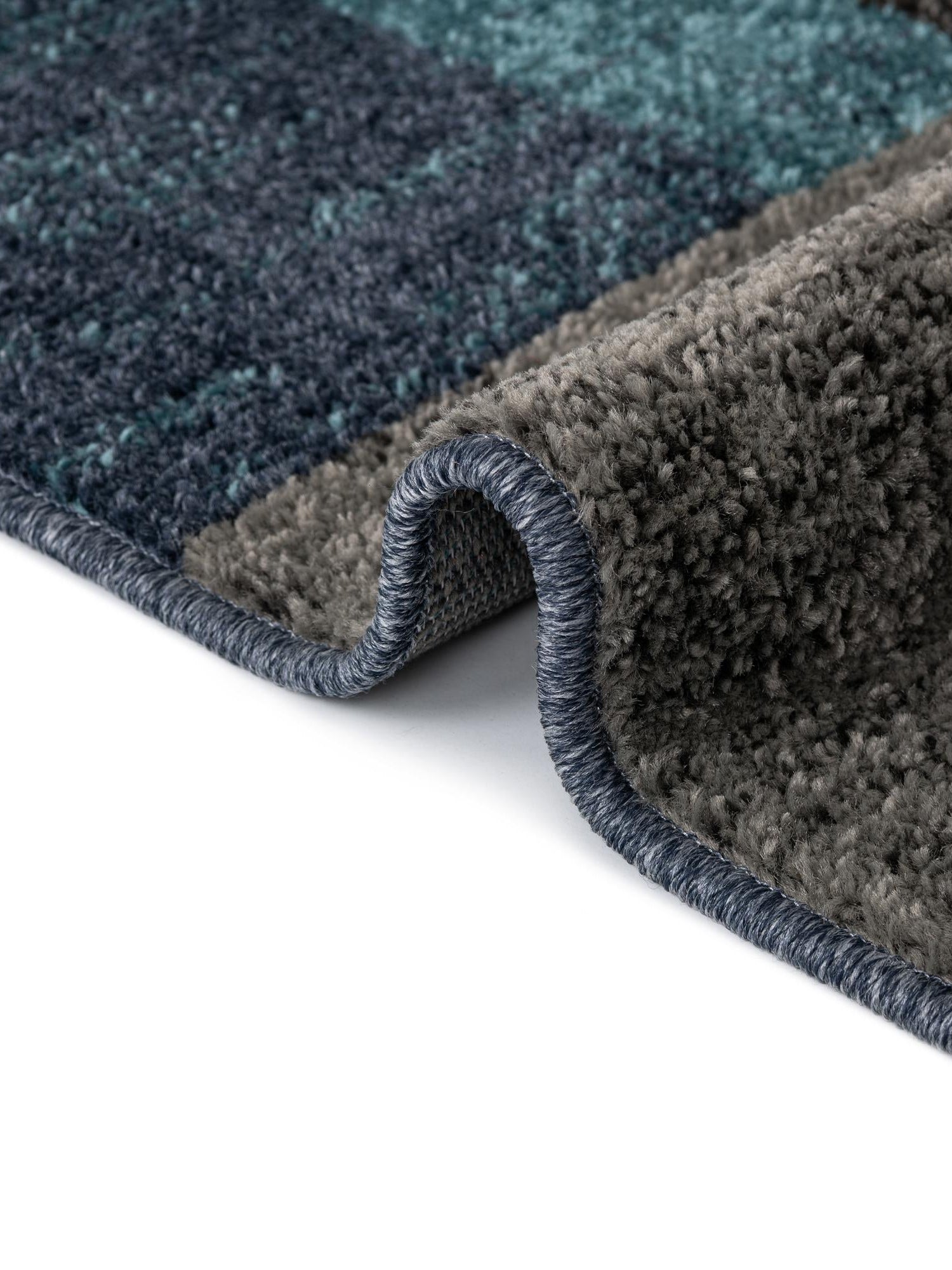 Blue Gray 2' x 3' 1 Autumn Rectangle Area Rug 100% Polypropylene Durable Jute Backing Living Dining Room Bedroom Office Modern Decor Carpet for Sale at Rug Engine