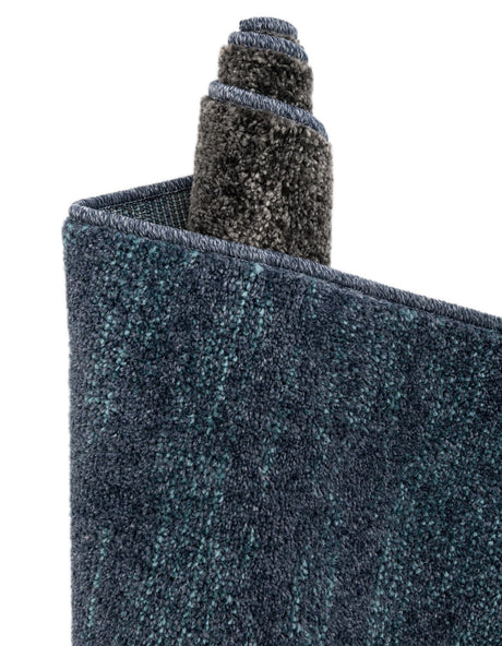 Blue Gray 6' 1 x 6' 1 Autumn Round Area Rug 100% Polypropylene Durable Jute Backing Living Dining Room Bedroom Office Modern Decor Carpet for Sale at Rug Engine