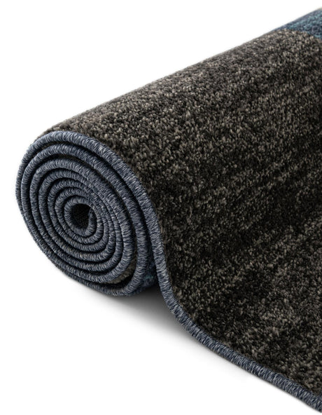 Blue Gray 6' 1 x 6' 1 Autumn Round Area Rug 100% Polypropylene Durable Jute Backing Living Dining Room Bedroom Office Modern Decor Carpet for Sale at Rug Engine