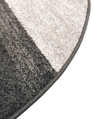 Gray 3' 1 x 3' 1 Autumn Round Area Rug 100% Polypropylene Durable Jute Backing Living Dining Room Bedroom Office Modern Decor Carpet for Sale at Rug Engine