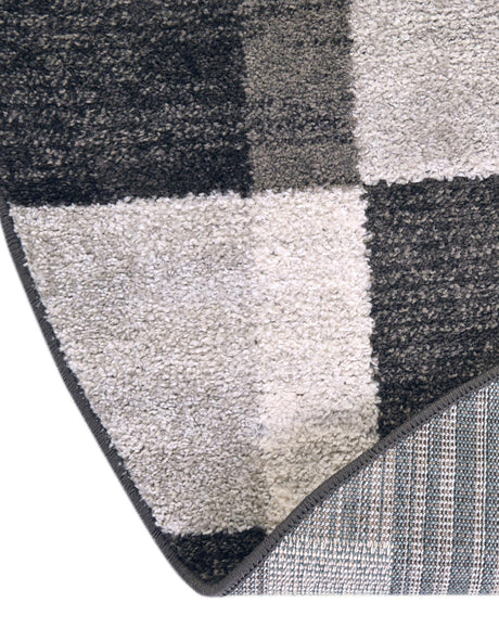 Gray 7' 10 x 7' 10 Autumn Round Area Rug 100% Polypropylene Durable Jute Backing Living Dining Room Bedroom Office Modern Decor Carpet for Sale at Rug Engine