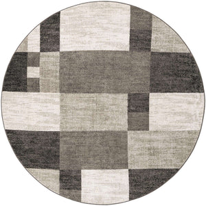 Gray 7' 10 x 7' 10 Autumn Round Area Rug 100% Polypropylene Durable Jute Backing Living Dining Room Bedroom Office Modern Decor Carpet for Sale at Rug Engine