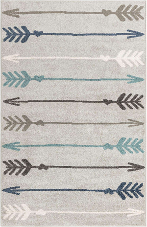Light Gray 5' 3 x 8' Autumn Rectangle Area Rug 100% Polypropylene Durable Jute Backing Living Dining Room Bedroom Office Modern Decor Carpet for Sale at Rug Engine