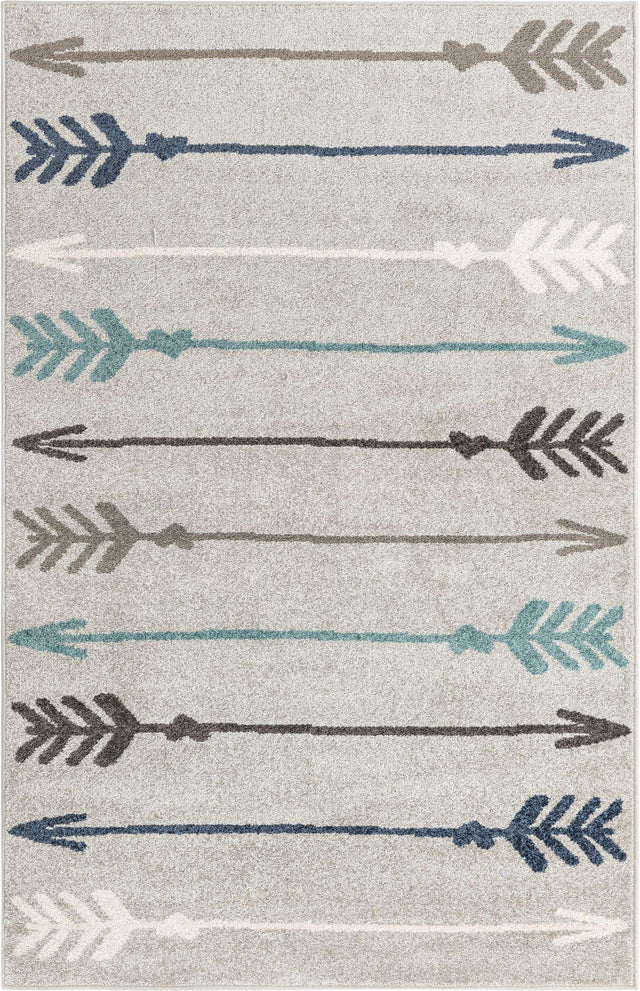 Light Gray 5' 3 x 8' Autumn Rectangle Area Rug 100% Polypropylene Durable Jute Backing Living Dining Room Bedroom Office Modern Decor Carpet for Sale at Rug Engine