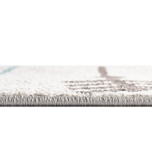 Light Gray 7' 10 x 7' 10 Autumn Round Area Rug 100% Polypropylene Durable Jute Backing Living Dining Room Bedroom Office Modern Decor Carpet for Sale at Rug Engine
