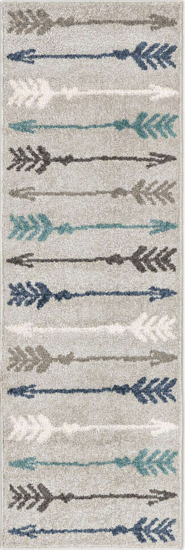 Light Gray 2' x 6' 1 Autumn Runner Area Rug 100% Polypropylene Durable Jute Backing Living Dining Room Bedroom Office Modern Decor Carpet for Sale at Rug Engine