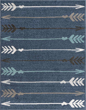 Navy Blue 7' 10 x 10' Autumn Rectangle Area Rug 100% Polypropylene Durable Jute Backing Living Dining Room Bedroom Office Modern Decor Carpet for Sale at Rug Engine