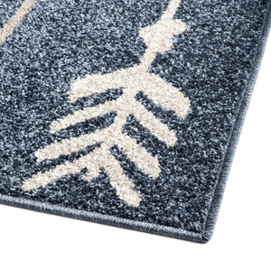 Navy Blue 7' 10 x 10' Autumn Rectangle Area Rug 100% Polypropylene Durable Jute Backing Living Dining Room Bedroom Office Modern Decor Carpet for Sale at Rug Engine
