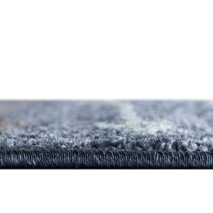 Navy Blue 2' x 6' 1 Autumn Runner Area Rug 100% Polypropylene Durable Jute Backing Living Dining Room Bedroom Office Modern Decor Carpet for Sale at Rug Engine