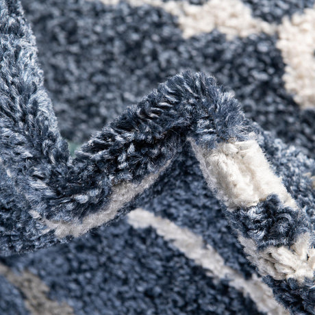 Navy Blue 2' 7 x 10' Autumn Runner Area Rug 100% Polypropylene Durable Jute Backing Living Dining Room Bedroom Office Modern Decor Carpet for Sale at Rug Engine
