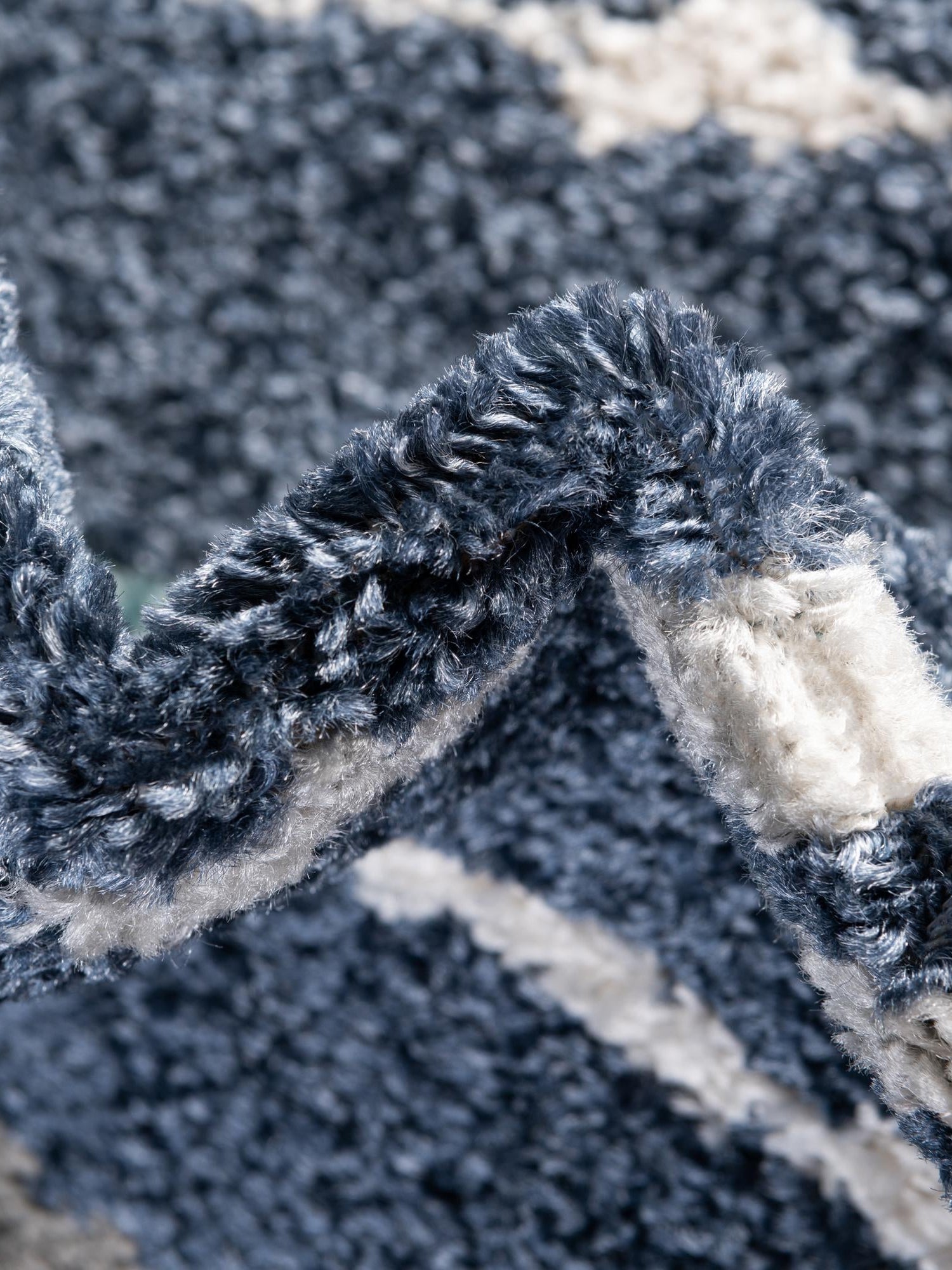 Navy Blue 2' x 6' 1 Autumn Runner Area Rug 100% Polypropylene Durable Jute Backing Living Dining Room Bedroom Office Modern Decor Carpet for Sale at Rug Engine