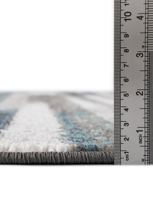 Blue Gray 5' 3 x 8' Autumn Rectangle Area Rug 100% Polypropylene Durable Jute Backing Living Dining Room Bedroom Office Modern Decor Carpet for Sale at Rug Engine