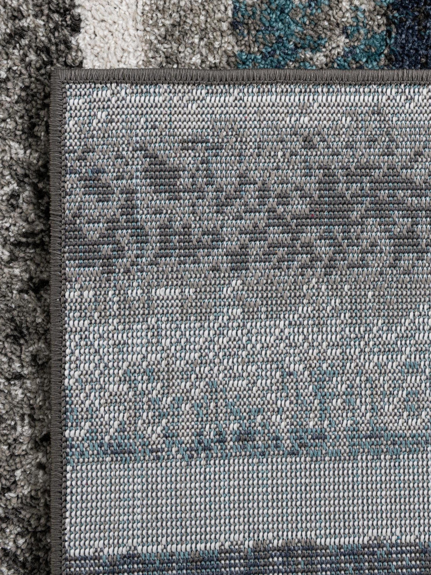 Blue Gray 5' 3 x 8' Autumn Rectangle Area Rug 100% Polypropylene Durable Jute Backing Living Dining Room Bedroom Office Modern Decor Carpet for Sale at Rug Engine