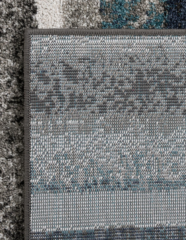 Blue Gray 5' 3 x 8' Autumn Rectangle Area Rug 100% Polypropylene Durable Jute Backing Living Dining Room Bedroom Office Modern Decor Carpet for Sale at Rug Engine