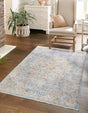 Blue 4' x 5' 11 Newport Rectangle Area Rug 100% Polypropylene Traditional Distressed Classic Contemporary Carpet for Home Decor for Sale at Rug Engine