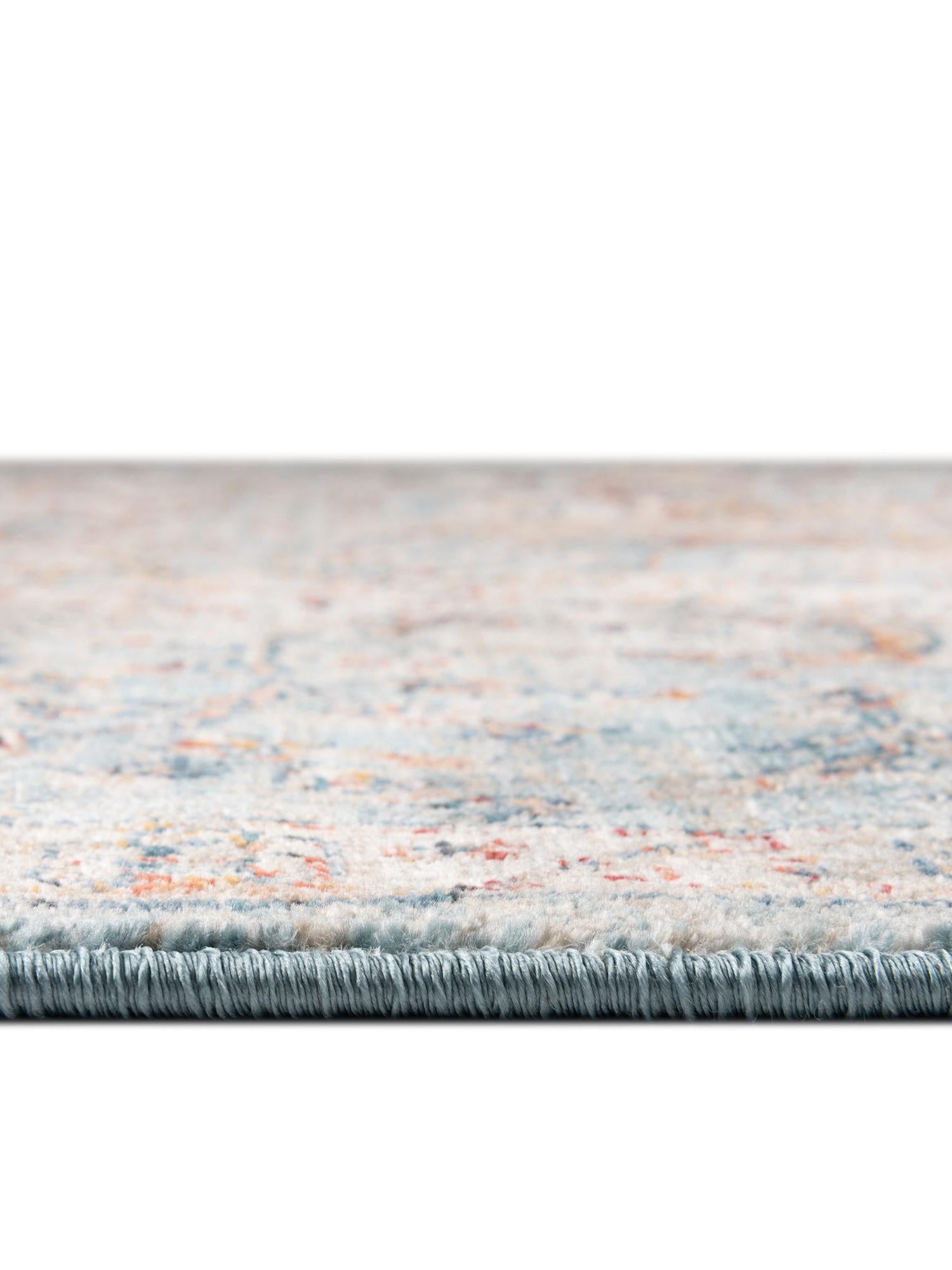 Blue 3' 11 x 3' 11 Newport Round Area Rug 100% Polypropylene Traditional Distressed Classic Contemporary Carpet for Home Decor for Sale at Rug Engine