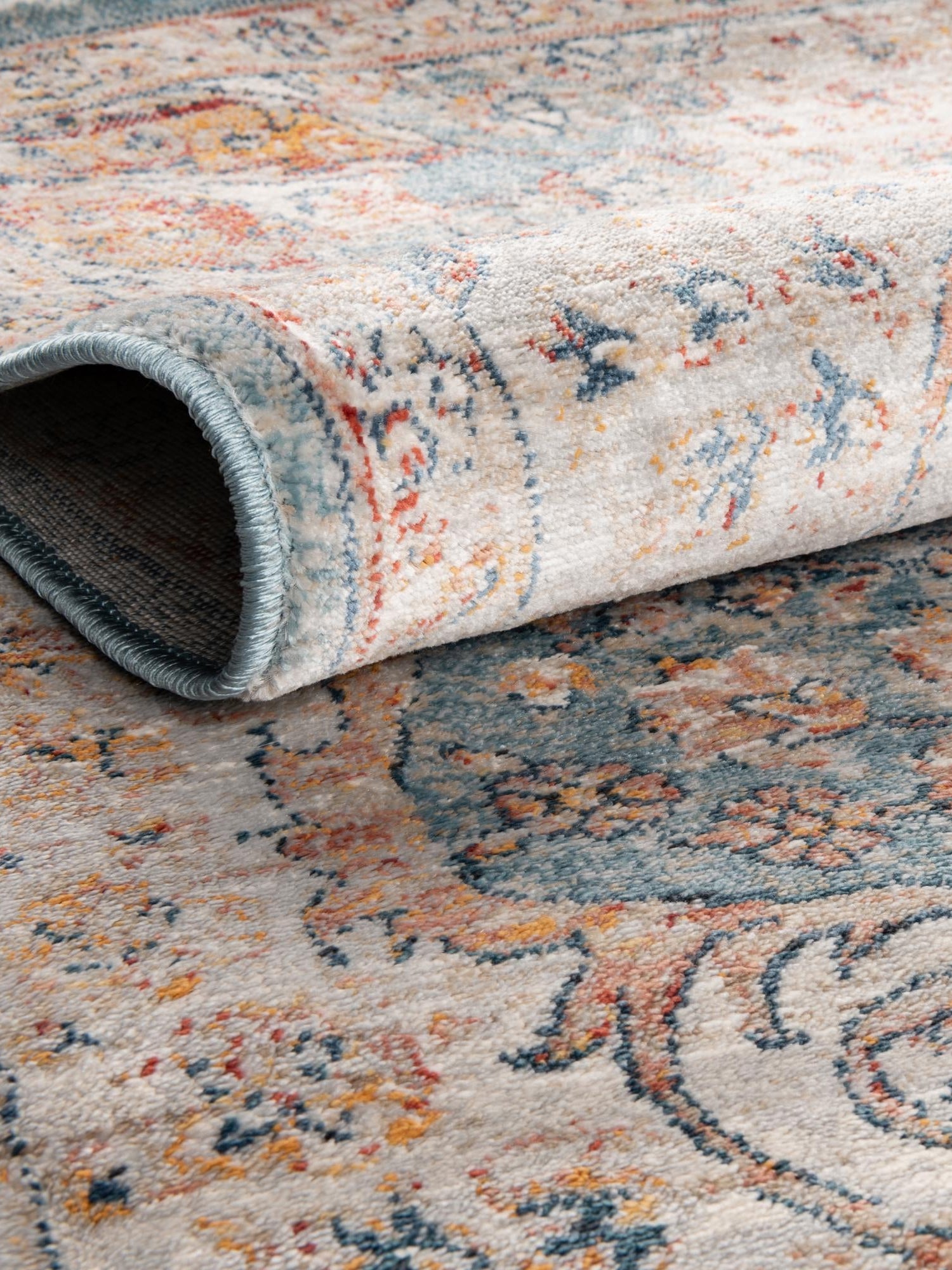 Blue 7' 10 x 10' 2 Newport Oval Area Rug 100% Polypropylene Traditional Distressed Classic Contemporary Carpet for Home Decor for Sale at Rug Engine