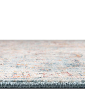 Blue 4' x 4' Newport Octagon Area Rug 100% Polypropylene Traditional Distressed Classic Contemporary Carpet for Home Decor for Sale at Rug Engine