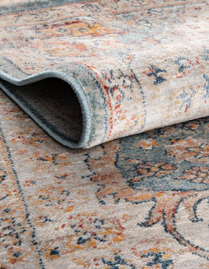 Blue 7' x 7' Newport Octagon Area Rug 100% Polypropylene Traditional Distressed Classic Contemporary Carpet for Home Decor for Sale at Rug Engine