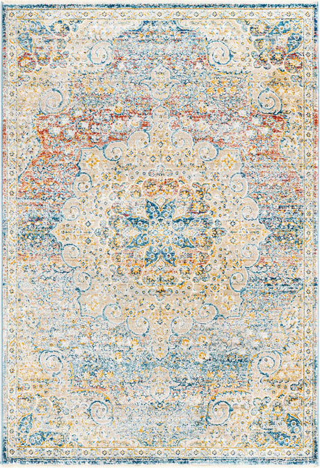 Multicolor 4' x 5' 11 Newport Rectangle Area Rug 100% Polypropylene Traditional Distressed Classic Contemporary Carpet for Home Decor for Sale at Rug Engine