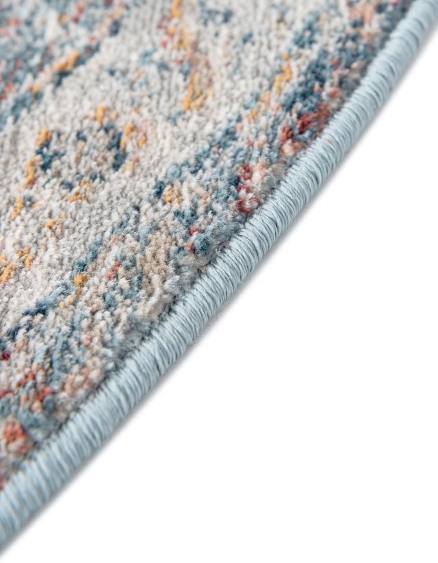 Multicolor 10' 2 x 10' 2 Newport Round Area Rug 100% Polypropylene Traditional Distressed Classic Contemporary Carpet for Home Decor for Sale at Rug Engine