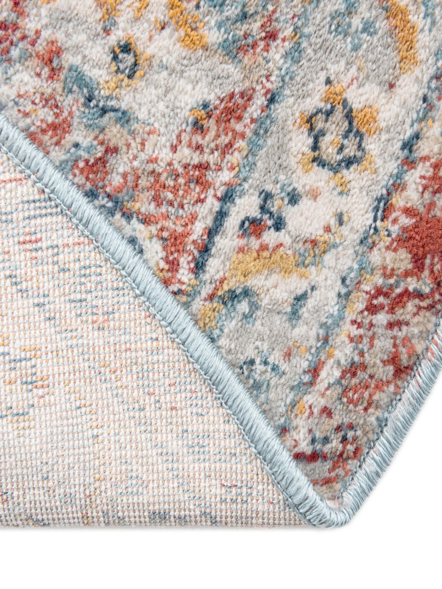 Multicolor 10' 2 x 10' 2 Newport Round Area Rug 100% Polypropylene Traditional Distressed Classic Contemporary Carpet for Home Decor for Sale at Rug Engine