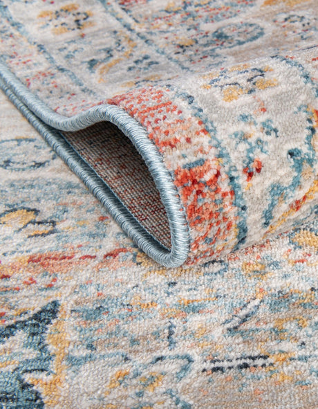 Multicolor 4' 1 x 4' 1 Newport Square Area Rug 100% Polypropylene Traditional Distressed Classic Contemporary Carpet for Home Decor for Sale at Rug Engine