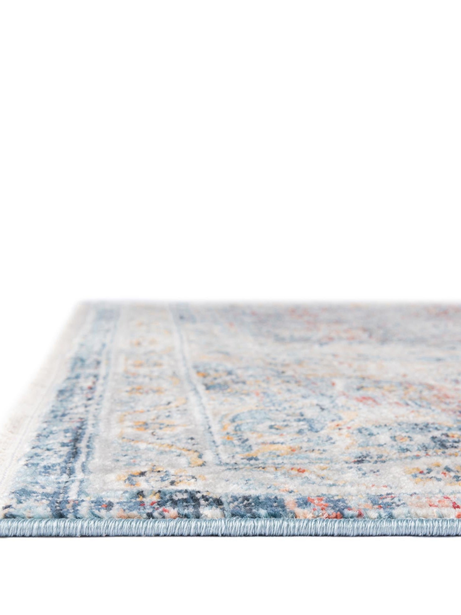 Multicolor 8' x 8' Newport Square Area Rug 100% Polypropylene Traditional Distressed Classic Contemporary Carpet for Home Decor for Sale at Rug Engine