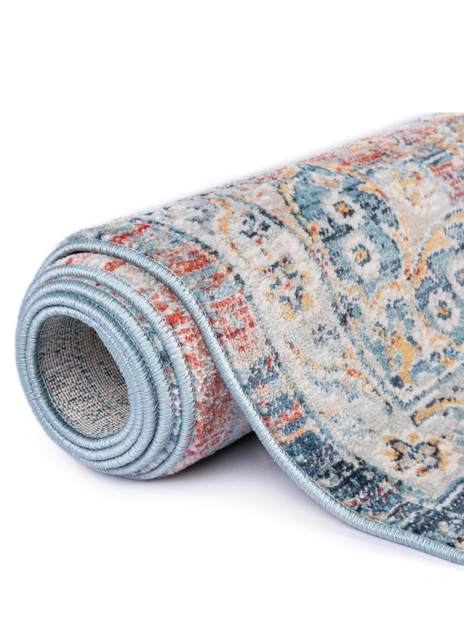 Multicolor 4' 1 x 4' 1 Newport Square Area Rug 100% Polypropylene Traditional Distressed Classic Contemporary Carpet for Home Decor for Sale at Rug Engine