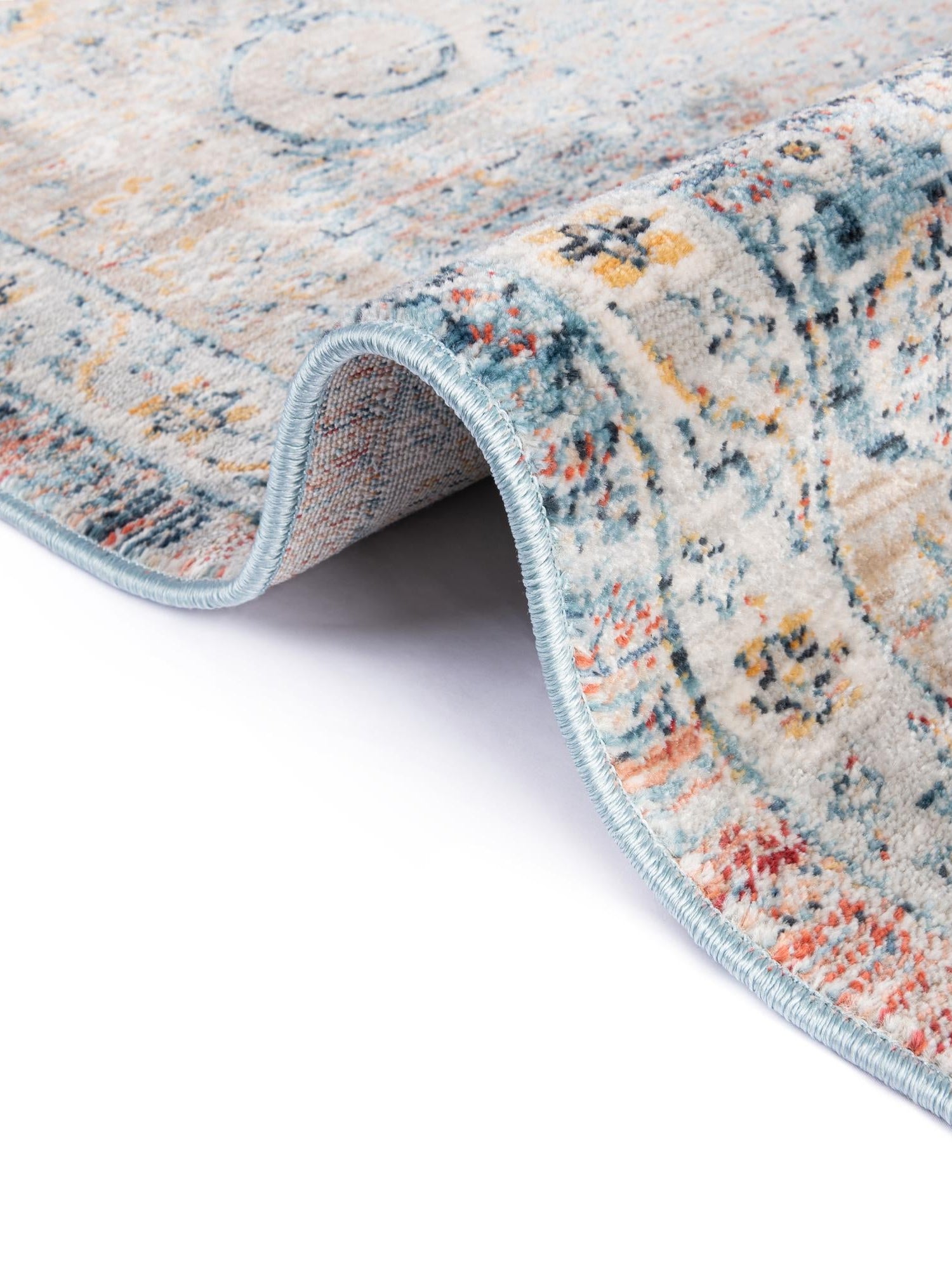 Multicolor 7' x 7' Newport Octagon Area Rug 100% Polypropylene Traditional Distressed Classic Contemporary Carpet for Home Decor for Sale at Rug Engine