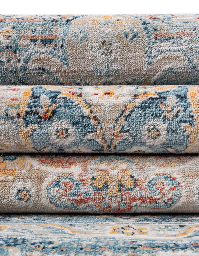 Multicolor 7' x 7' Newport Octagon Area Rug 100% Polypropylene Traditional Distressed Classic Contemporary Carpet for Home Decor for Sale at Rug Engine