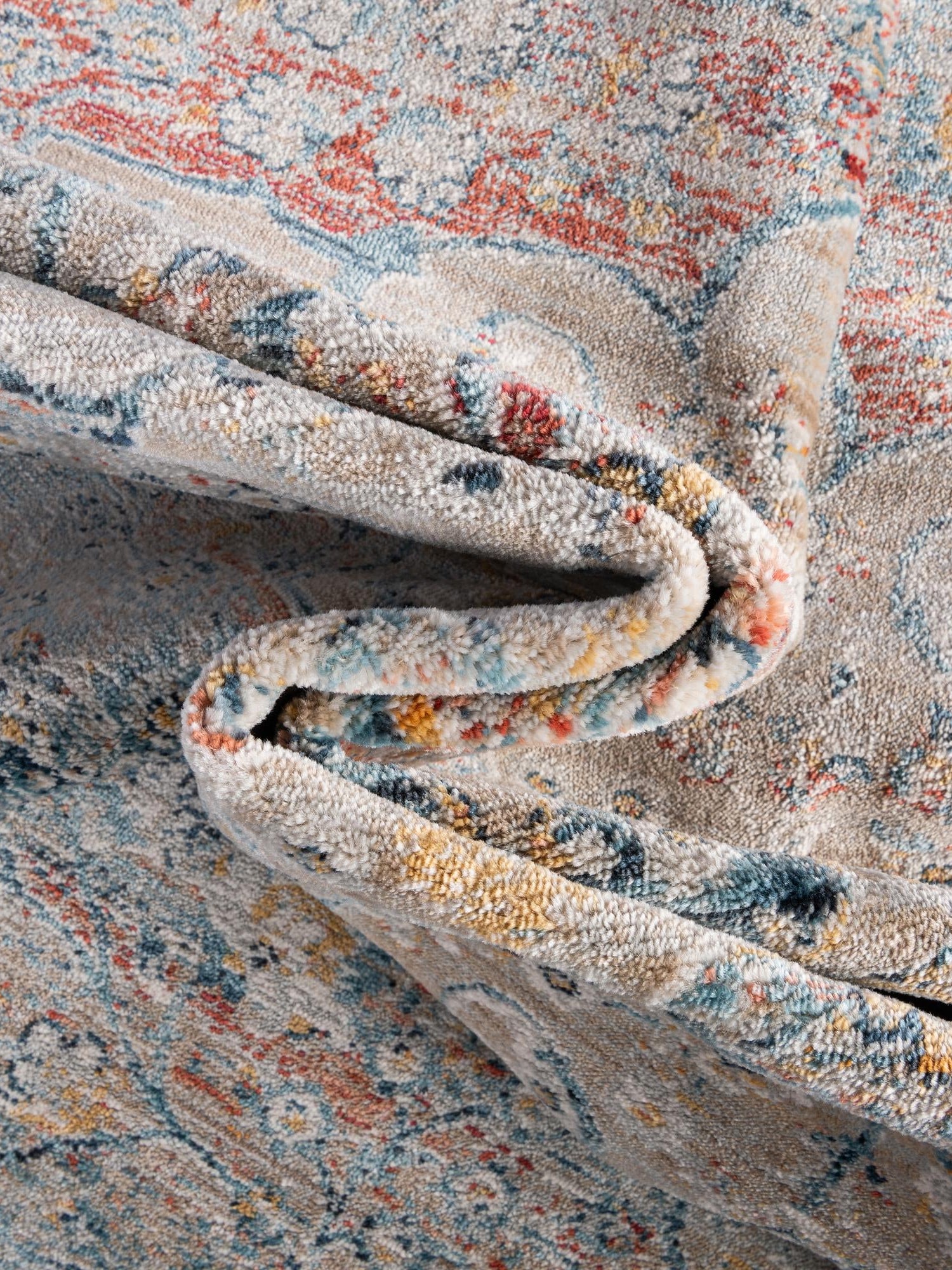 Multicolor 2' 7 x 10' 2 Newport Runner Area Rug 100% Polypropylene Traditional Distressed Classic Contemporary Carpet for Home Decor for Sale at Rug Engine