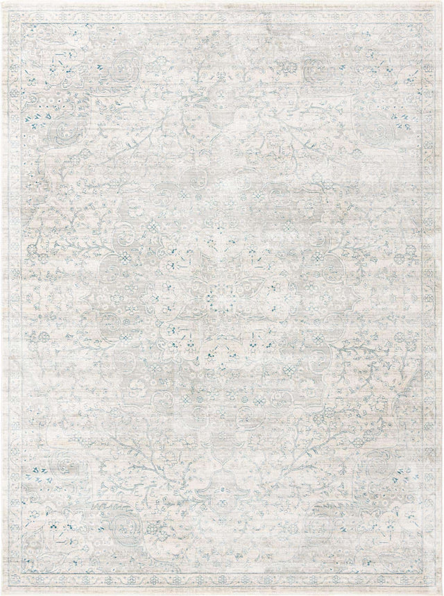 Gray 9' x 12' Newport Rectangle Area Rug 100% Polypropylene Traditional Distressed Classic Contemporary Carpet for Home Decor for Sale at Rug Engine