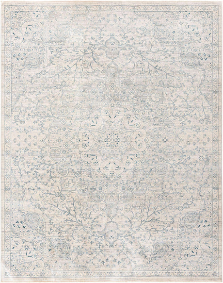 Gray 7' 10 x 10' 2 Newport Rectangle Area Rug 100% Polypropylene Traditional Distressed Classic Contemporary Carpet for Home Decor for Sale at Rug Engine