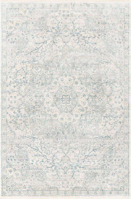 Gray 5' 3 x 8' Newport Rectangle Area Rug 100% Polypropylene Traditional Distressed Classic Contemporary Carpet for Home Decor for Sale at Rug Engine